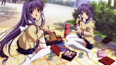 anime girls Anime fujibayashi ryou fujibayashi kyou Clannad