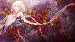 anime girls Anime guilty crown yuzuriha inori Flowers pink hair
