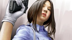 anime girls Anime gun face