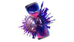 anime girls Anime hourglasses dark hair sitting white background