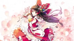 anime girls Anime long hair red eyes