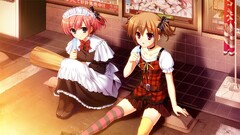 anime girls Anime mismatched socks grisaia no kajitsu