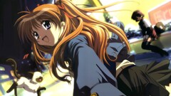 anime girls Anime open mouth long hair two women Women cats