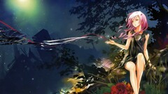 anime girls Anime pink hair fantasy girl redjuice guilty crown