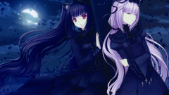 anime girls Anime purple eyes long hair pink hair sayori Women