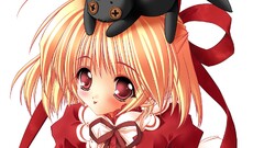 anime girls Anime red eyes blonde
