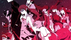 anime girls Anime redhead anime boys red monogatari-series