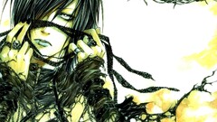 anime girls Anime rings face barbed wire