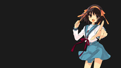 anime girls Anime Simple Background open mouth