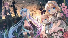 anime girls Anime vocaloid megurine luka hatsune miku