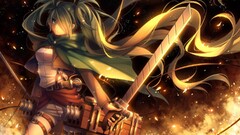 anime girls Anime Women girls with swords fantasy girl