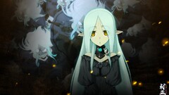 anime girls Anime yellow eyes aqua hair long hair