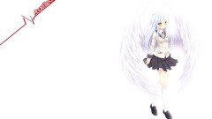 anime girls Anime yellow eyes white background