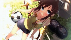 anime girls ball balls tires boobs Anime natsu no ame kantoku