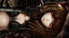 anime girls Black Gold Saw black rock shooter cleavage Anime