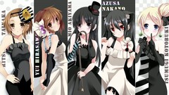 anime girls collage Anime Don't Say Lazy k - on kotobuki tsumugi