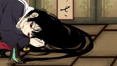 anime girls enma ai jigoku shoujo red eyes Anime dark hair Women