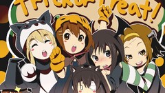 anime girls k - on Halloween hirasawa yui akiyama mio