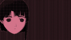anime girls Lain Iwakura serial experiments lain ASCII art Anime