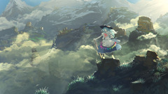 anime girls landscape