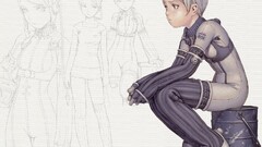 anime girls last exile Anime sitting platinum blonde