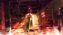 anime girls Library Anime