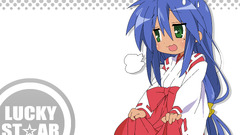 anime girls lucky star izumi konata Anime blue hair