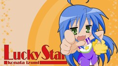 anime girls lucky star izumi konata Anime blue hair