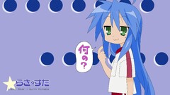 anime girls lucky star izumi konata Anime blue hair