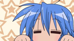 anime girls lucky star izumi konata Anime blue hair