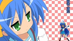 anime girls lucky star izumi konata Anime green eyes