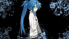 anime girls lucky star izumi konata blue hair Anime
