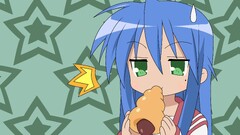 anime girls lucky star izumi konata blue hair Anime