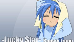 anime girls lucky star izumi konata blue hair Anime