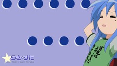 anime girls lucky star izumi konata blue hair Anime