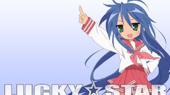 anime girls lucky star izumi konata green eyes Anime
