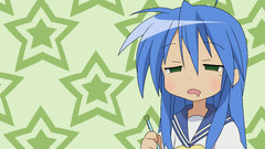 anime girls lucky star izumi konata Manga blue hair Pencils