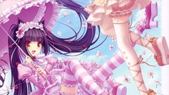 anime girls nekomimi Vanilla (Neko Para) Chocolat (Neko Para)