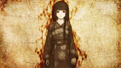 anime girls red eyes dark hair Anime Manga enma ai jigoku shoujo