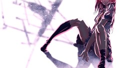 anime girls school uniform original characters legs Anime