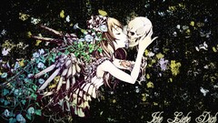 anime girls skull kissing original characters Anime
