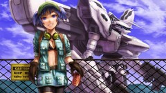 anime girls smiling gloves can coca-cola Anime