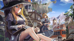 anime girls touhou kirisame marisa alice margatroid