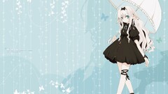 anime girls umbrella original characters Anime