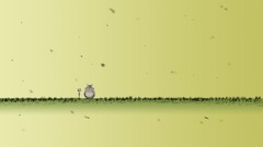 Anime grass outdoors totoro