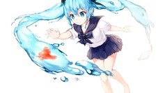 Anime hatsune miku vocaloid bottle miku anime girls