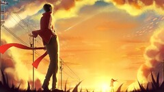 Anime kagerou project anime girls anime boys sun sky