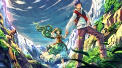 Anime kaito hatsune miku vocaloid anime girls nature anime boys