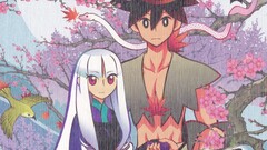 Anime Katanagatari Yasuri Shichika Togame anime girls snake