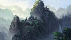 Anime landscape fantasy art